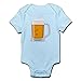 CafePress Süßer Baby-Strampler mit Bierkrug-Emoji-Motiv Gr. 3-6 Monate, himmelblau