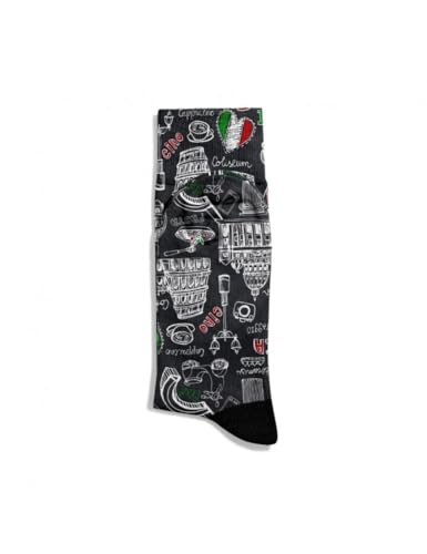 Rome Italy Cartoon Luxury Collection Quipo Funny Crazy Sarcastic Patterned Socks Series for Women and Men2