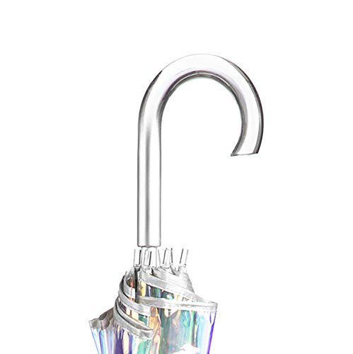 Totes Women's Signature Clear Bubble Umbrella, Iridescent #TOP5