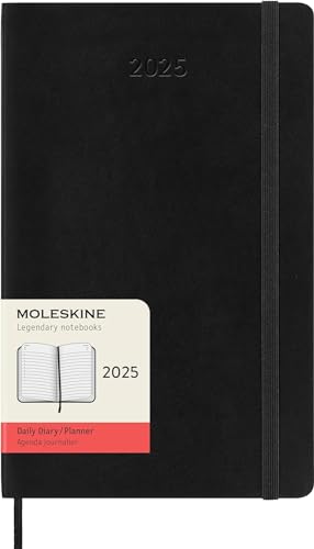 Moleskine Classic 12 Month 2025 Daily Planner, Soft Cover, Large