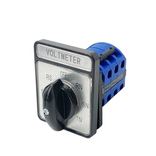 Voltmeter Off-RN-SN-TN-TR-ST-RS Three Poles 20A 7 Position Rotary Cam Switch Interruptor LW26-20YH5/3 CA10