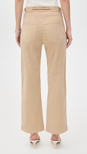 Stone Khaki Heather Straight-Leg Twill Pant by Veronica Beard3
