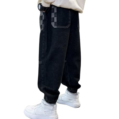 MEILONGER Boys Elastic Waist Jeans Stretch Fashion Denim Pants Size 8,10-12,14-16,18-203