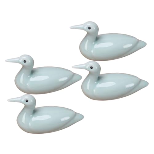 TOGEVAL 4個 製かわいい小鴨デザイン箸置き スプーンフォーク対応テーブルオーナメント おしゃれ食卓飾り キッチン用清潔保持
