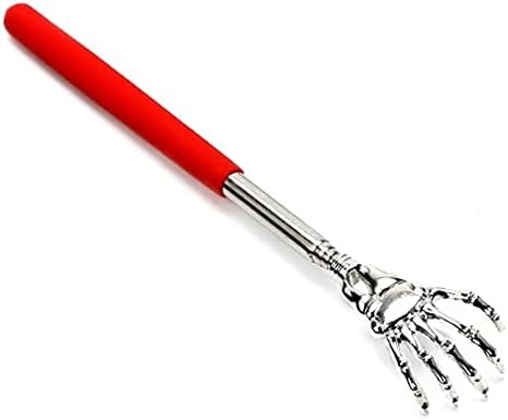 AlexVyan 1 Pcs Imported Extendable Itching Stick Back Massager Back Scratcher, Extendable Extra Long Massage Tools,Stainless Steel Heavy Duty Curved Back Itching with Non-Slip Handle for Men Women