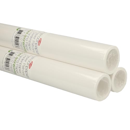 Schnittmusterpapier Breite 100cm 4 Rollen zu je 10 Meter - Schnittmuster Kopierpapier Pauspapier Zeichenpapierrolle Transparentpapier