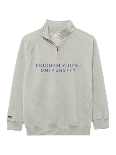 JanSport NCAA Officially Licensed Rival Quarter Zip Sweatshirt, Long Sleeve Unisex 1/4 Zip, Cotton-Polyester Blend with Stand-Up Collar Design & Tapered Raglan Sleeves, Full Chest Embroidered Design - image 1