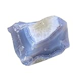 天然ブルーレースアゲート原石、天然ラフジェムストーン、研磨されていないヒーリングクリスタル標本、スピリチュアル、ホームデコレーション、アロマセラピー、アクアリウム、DIYクラフト用,150~200g