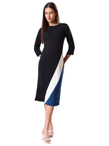 Image of PURVAJA Women's Bodycon Knee Length Dress(Lucy-342-348)