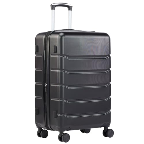 Image of Sweetcrispy 28 Inch Checked Luggage, Suitcase with Spinner Wheels