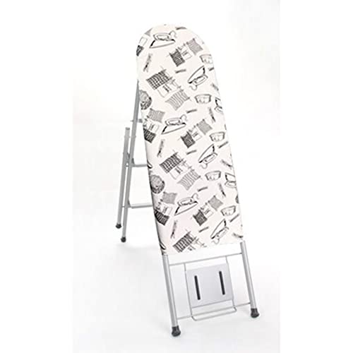 Planche à repasser en métal pliable avec pédale de réglage intégrée
