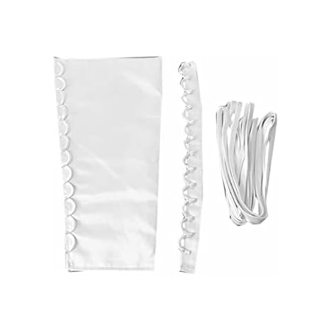 Ci-ONE Satin Corset Kits Zipper Replacement Wedding Gown Back Lace Webbing DIY Craft Wedding Dress Accessories Materials Set White, 26 in Cover
