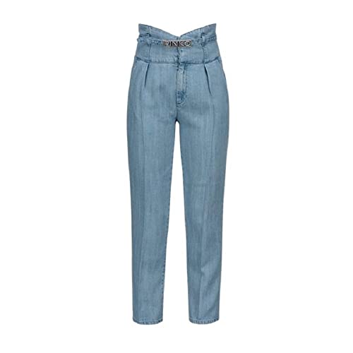 Pinko Ariel 27 gorset PJ731 diagonal L 1J10WVY64V, dżinsowy, 29