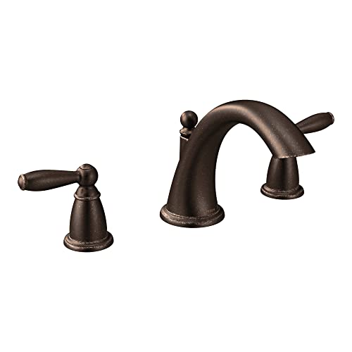 Moen Brantford Oil Rubbed Bronze 2-Handle Deck Mount Roman Tub Faucet Trim Kit Valve Required T4943ORB