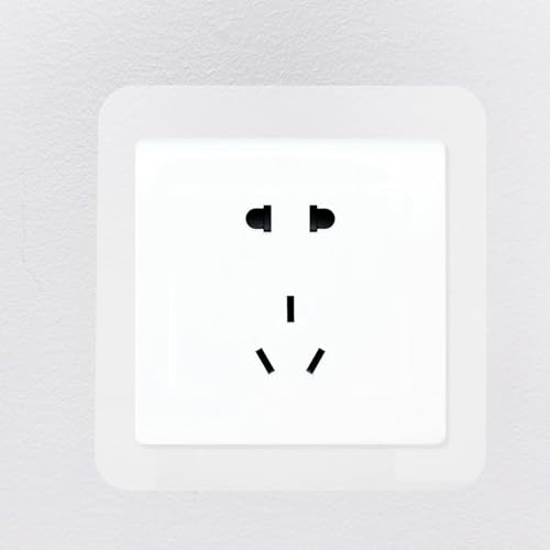 Placa de pared sin tornillos de acrílico blanco protector para interruptores pack de 5 7