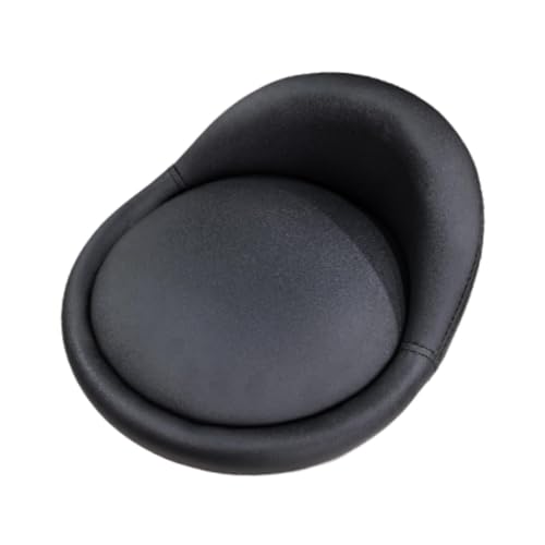 Folpus Taburete de Bar de Repuesto con Asiento de Piel sintética, cómodo con Respaldo bajo, Resistente al Agua, para salón, Restaurante, Tienda, Bar, Negro