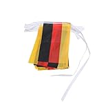 Cabilock Deutsche Flagge Hängefahne Extra Lang Bedruckt Mit Deutscher Fahne Aus Robustem Material Formstabil Und Langlebig Für Dekoration Und Veranstaltungen