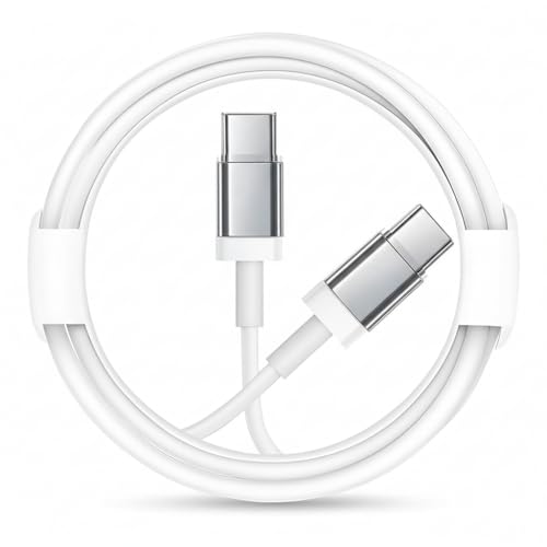 Image of AINE 45W USB Type-C Fast Charging & Data Transfer Cable compatible with Nothing Phone 3A 3A Pro 2A Plus 2A CMF Phone 2 Pro CMF Bud & USB-C Laptops - White | Original Charging Speed