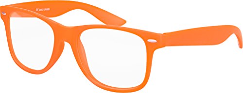 Balinco Nerd Sonnenbrille mit Klarglas matte Rubber Retro Vintage...