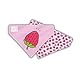 Max & Molly Wendehalstuch aus Stoff für Hunde und Katzen, um Bandana sicher an Ort und Stelle zu halten (rosa Erdbeeren, Mittelgroß)