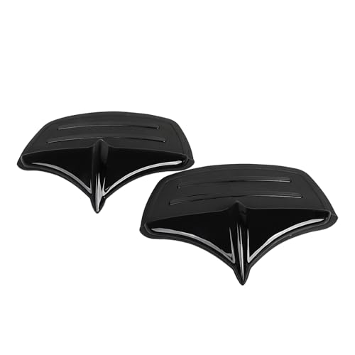 Image of Metal Rear Wheel Mud Flaps Fender Guards Accents Trim for Harley Tri-Glide Ultra Classics FLHTCUTG 2011-2023 and FLHXXX Street Glide Trikes 2011, #02 Black+Black