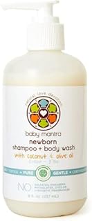 Baby Mantra 2-in-1 Shampoo and Body Wash - EWG Verified Bath Soap for Newborns, Infants, Toddlers, and Kids with Sensitive Skin, 8 Ounce Pump Bottle