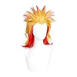 鬼滅の刃 かつら コスプレ ウィッグ コスチューム パリエーション展開 キャラクター選択可能 (煉獄杏寿郎)