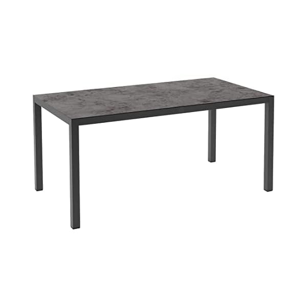 OUTLIV. Gartentisch Aluminium Glas-Keramik Anthrazit