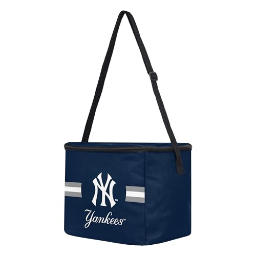 Image of FOCO MLB Officially Licensed Primary Logo Team Stripe 6 or 12 Pack Soft Insulated Game Day Baseball Lunch Tote Cooler