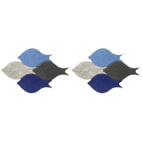 Tableau d'affichage en feutre autocollant et carreaux muraux poisson de cuisine