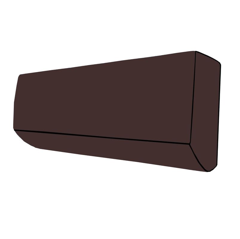 Image of Universal AC Outdoor Cover - Compatible with 1.5 & 2 Ton Split ACs, All-Season Protection (Solid Coffee)