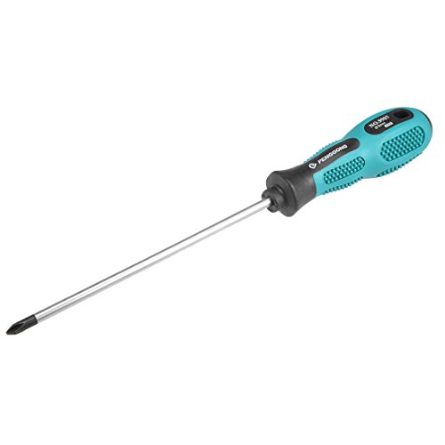 Image of uxcell #1 Phillips Screwdriver 6 Inch Round Shaft Non Slip Comfortable Handle