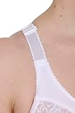 Gemm Ladies Womens Front Fastening Non Wired Firm Hold Lace Non Padded Bra (White, 38F) - Image 6