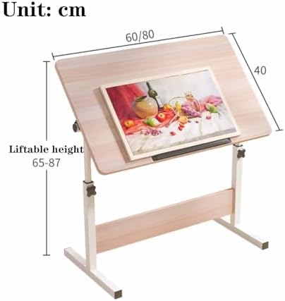 Extra Large Tilting Height Adjustable Drafting Table for Artists, Ideal for Studio, Art Craft and Writing