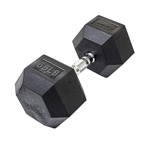 Image of Lifeline Fitness Hex Dumbbells, Rubber Wrapped Hex Dumbbells, Premium Quality, Ergonomic Knurled Handle, Dumb Bells for Exercise, Home Gym Exercise Weights