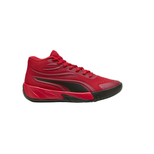 Puma Unisex-Child, Court Pro, for All Time Red-Puma Black, Big Kid 6