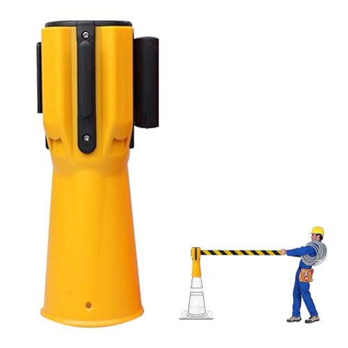 Ruban de signalisation rétractable 2m barrière de sécurité pour cône