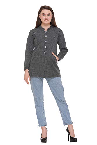 Image of ASDF Women Winter wear Woolen Sweater Cardigan Coats with Side Pockets