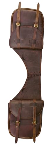 Alforja de cuero occidental para caballo | Ideal para paseos ecuestres, carreras de barriles y equitación | Alforja con correa ajustable (Tamaño: 11 x 11 x 3,5 pulgadas) miniatura 6