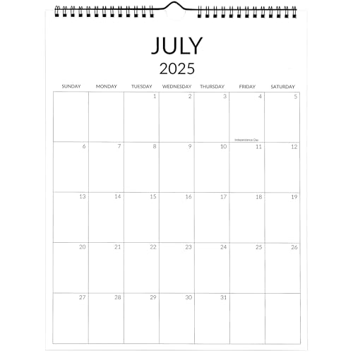 Wall Calendar 2025-2026, Large Calendar 18 Months from July 2025 to December 2026 w/Wire Hanging, 14.5’’x11’’ Thick Paper Big Calendar for Office Work Home, Simple Monthly Aesthetic Design Calander Wall Calendar 2025-2026, Large Calendar 18 Months from July 2025 to December 2026 w/Wire Hanging, 14.5’’x11’’ Thick Paper Big Calendar for Office Work Home, Simple Monthly Aesthetic Design Calander
