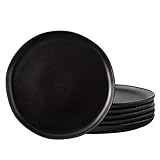 AmorArc Ceramic Dinner Salad Plates Set of 6, Wavy Rim 8.5 Inch Dish Set, The Dessert,Salad,...