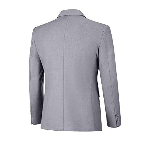 Image of Men's Slim Fit 3 Piece Suit Two Button Business Wedding Dress Tux Suit Set Jacket Vest Pants with Tie