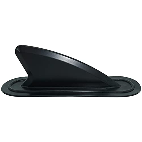 Surfing Fins 2Pcs Inflatable Boat Shark Fin Assault Boat SUP Surfboard Small Water Divider Paddle Plastic PVC Tail Rudder (Color : Black, Size : 21x6.5x6.5CM)