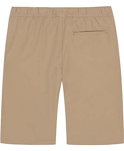 Image of Nautica Boys' School Uniform Performance Khaki Shorts, Moisture Wicking