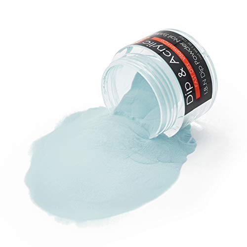 Blue Luminous Dip Powder 1 Ounce, Shine at Night, Premium Illuminated Glow Nail Dipping Acrylic Powder Can DIY Dip Nails and Acrylic Nails (113)