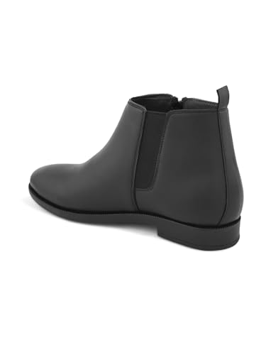 Image of FENTACIA Leather Chelsea Boots for Men | Men Ankle Slipon Boots