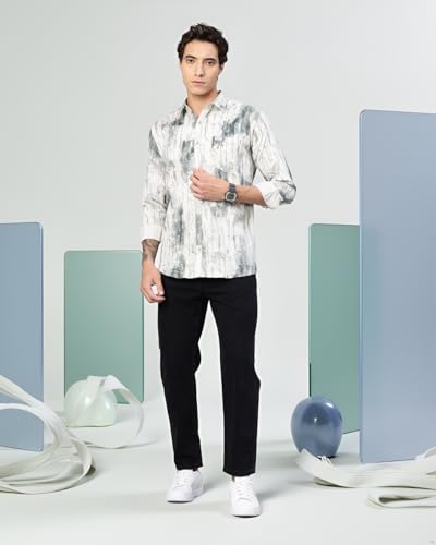 Image of Majestic Man Stylish Abstract Print Casual Shirt - Pure Cotton| Full Sleeve | Trendy & Comfortable