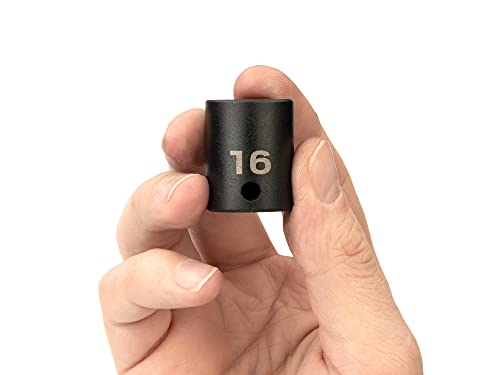 Image of TEKTON 3 /8 Inch Drive x 16 mm Shallow 6-Point Impact Socket | SID12116