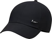 Nike, Dri-Fit Club, Hut Mit Visier, Schwarz/Metallisches Silber, M/L, Unisex Erwachsener