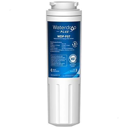 Waterdrop Plus UKF8001 NSF 401, 53 Certified Refrigerator Water Filter, ?????? ????, Replacement for Whirlpool® Everydrop® Filter 4, EDR4RXD1, Maytag® UKF8001AXX (Package May Vary)